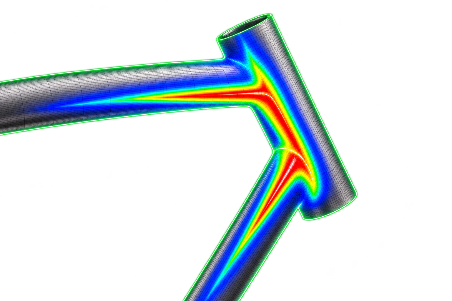 Frame Heatmap Structural Stress Analysis